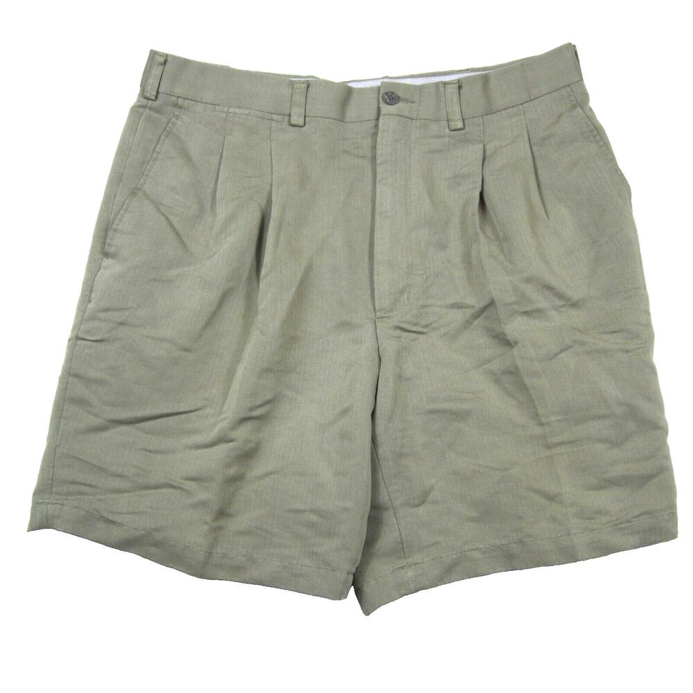Ping Golf Shorts Men's 36 Brown Pleated Casual Active Outdoor Athletic